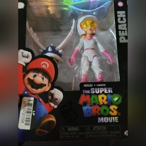 Super Mario Bros Movie PRINCESS PEACH Racing Cart 5” Figure 2023 Jakks Wave 2